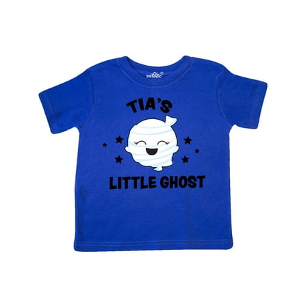 

Inktastic Cute Tia s Little Ghost with Stars Gift Toddler Toddler Girl T-Shirt