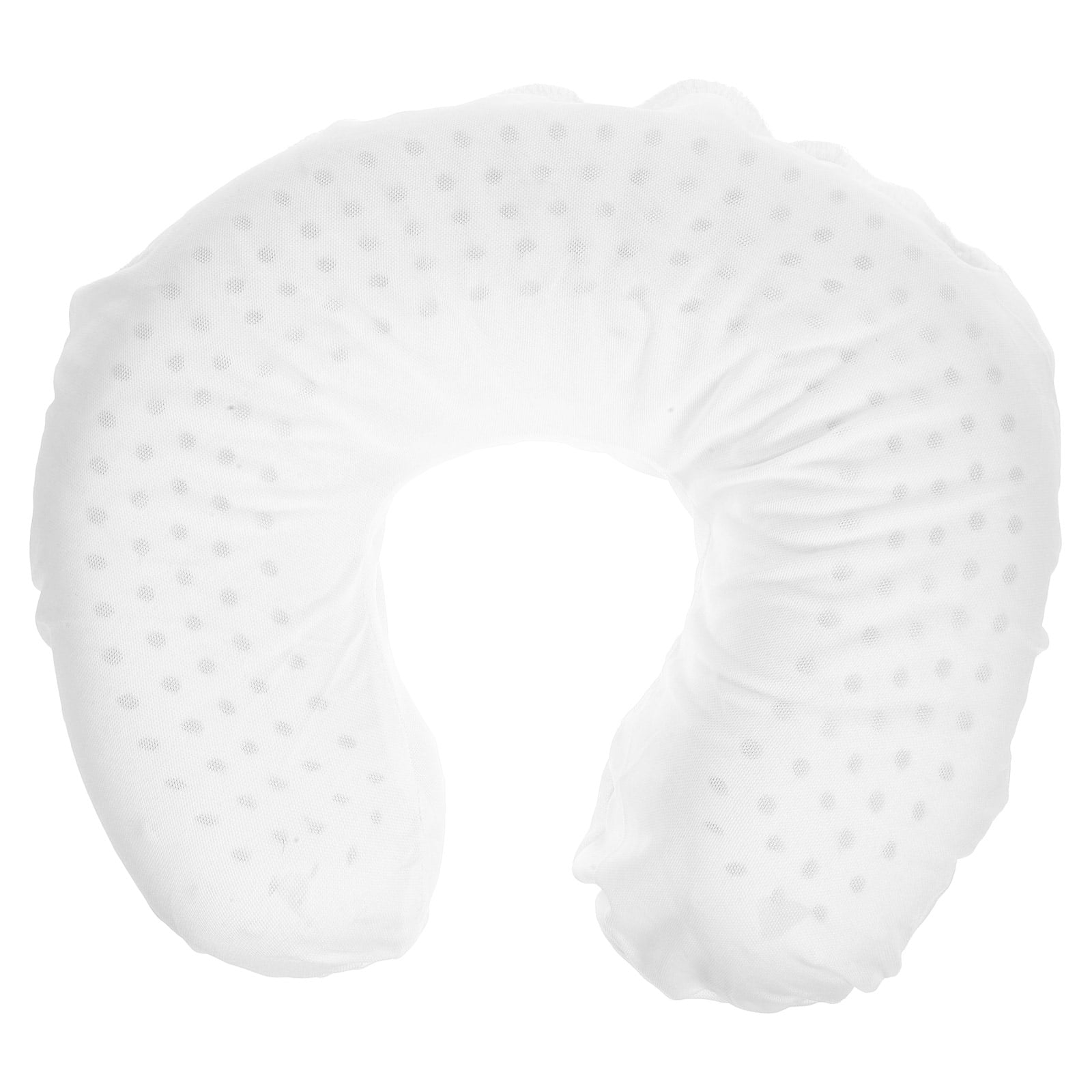 UNOMOR U Shaped Pillow Cervical Spine Neck Pillow White 1Pack 11.4X11.4X3.9In Natural Latex