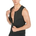 thumbnail image 4 of Sauna Vest for Men Weight Loss Workout Waist Trainer Hot Neoprene Slimming Tank Top with Zipper, 4 of 6