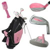 Golf Girl Junior Club Youth Set for Kids Ages 8-12 RH w/Pink Stand Bag