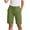 AI10_Army Green, variant on Sweat Shorts for Women Elastic Waist Athletic Lounge Sports Workout Knee Length Bermuda Shorts with Pocket Army Green M