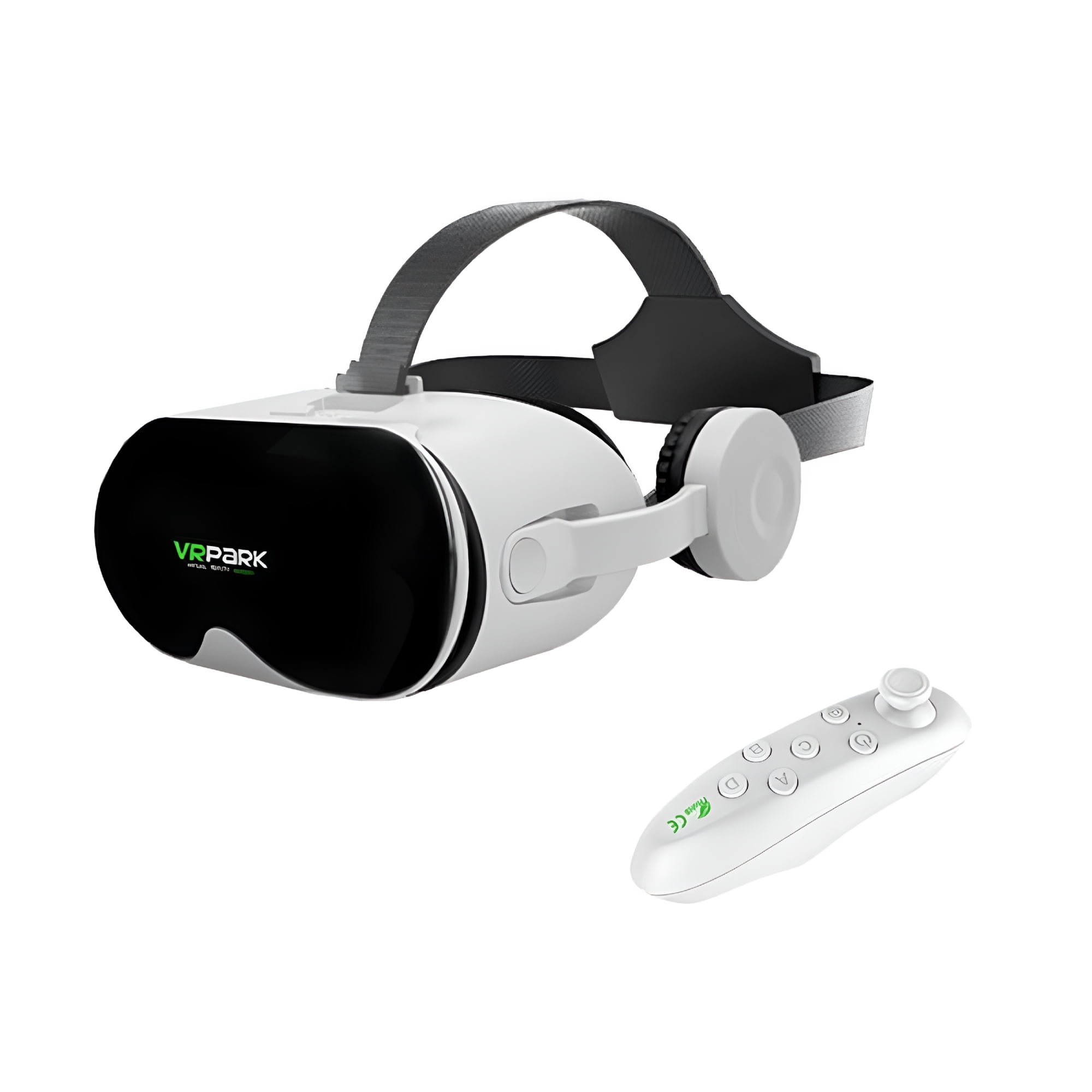 GJX 2Nd Gen All-In-One VR Headset - HD Virtual Reality Glasses with Wireless Gaming Headphones