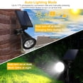 thumbnail image 3 of Teqhome 2Pcs Solar Spotlight Outdoor Dusk To Dawn Light Wall Path Lawn Garden Lamp Waterproof, 3 of 10