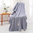thumbnail image 1 of 1pc Super Absorbent Rabbit Cartoon Bath Towel Set - Fast Drying and Soft on Skin, 1 of 5
