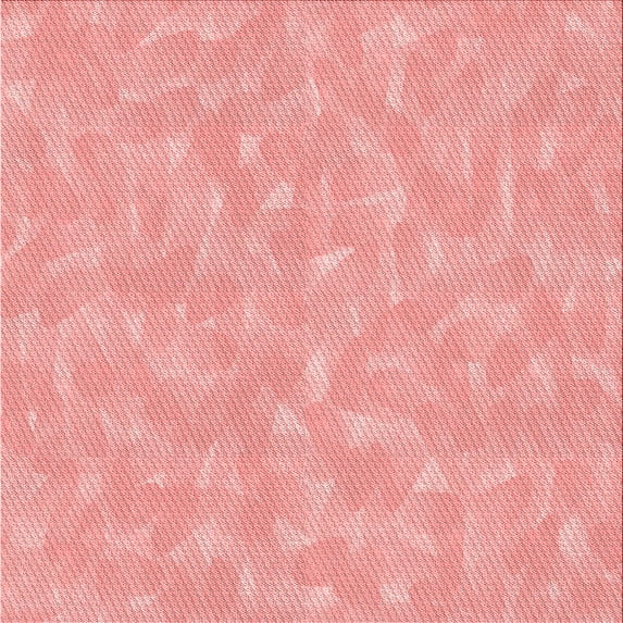 Ahgly Company Machine Washable Indoor Square Transitional Pastel Pink Area Rugs, 6' Square