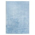 thumbnail image 2 of World Rug Gallery Contemporary Distressed Stripe Machine Washable 7'7"x9'6" Blue Area Rug, 2 of 9