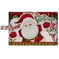 thumbnail image 3 of PKQWTM Red Christmas Santa Claus Winter Snowflakes Book Cover Book Protector Book Sleeve Book Pouch Book Bag 6x9 inch, 3 of 4