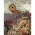 thumbnail image 2 of Redon, Odilon 12x14 White Modern Wood Framed Museum Art Print Titled - The Cyclops, 2 of 4