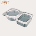 thumbnail image 2 of Condiment Containers With Lids 10 Pcs Snack Containers 2 Compartment Double Compartment Condiment Container Disposable Travel Snack Pack Containers, 2 of 8