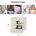 thumbnail image 4 of Letter L Cloth Napkins, Monogram Words Washable and Reusable Dinner Napkins Set of 8, Table Napkin for Kitchen Party Birthday Wedding Hotel Housewarming 20"x20", 4 of 8