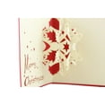 thumbnail image 3 of Papercraft Handmade 3D Greeting Cards for All Occasions Pop Up Card For Anniversary, Birthday, Valentine, Wedding, Congratulations Cards (snowflakes), 3 of 5