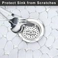 thumbnail image 6 of ColourTree Transparent Pebble Sink Mats for Stainless Steel Sink, PVC Sink Saddle Protectors Kitchen(2 Pcs), 6 of 7