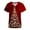 Burgundy, variant on Xfvqtps Christmas Scrub Tops for Women Comfortable Lightweight Medical Nursing Uniform Short Sleeve V-neck Working Uniform Tops Easter Printed Nursing Uniform with Pockets Burgundy