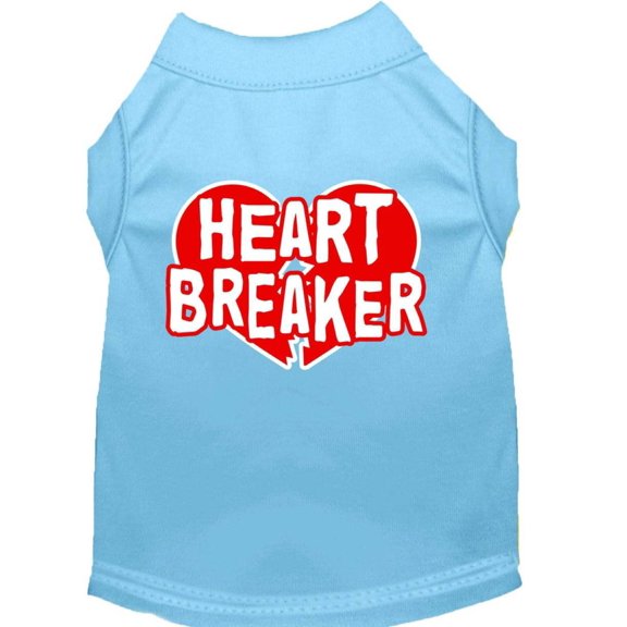 Pet Dog Cat Shirt Screen Printed, "Heart Breaker"