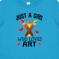 thumbnail image 4 of Inktastic Artist Just A Girl Who Loves Art Girls Baby T-Shirt, 4 of 5