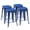 Blue, variant on edx Metal Stackable 18” Dining Chairs Set of 4, Modern Kitchen Chairs for Dining Room, Restaurant, Bistro, Patio, Black