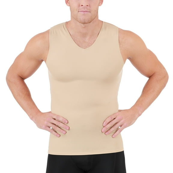 Insta Slim Big & Tall Compression V-Neck Tank, Athletic Muscle Top VS00N1BT