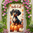 thumbnail image 5 of Decorative Design Autumn Banner Dachshund Fall Decoration for Seasonal Celebration Indoor Decor Outdoor Event, 5 of 9