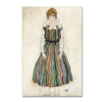 Egon Schiele 'The Artists Wife' Canvas Art