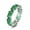 Silver-Green, variant on 6 Color Irregular Cz Band Women's Stainless Steel Wedding Silver Ring Size 6-9