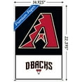 thumbnail image 3 of MLB Arizona Diamondbacks - Logo 22 Wall Poster with Push Pins, 14.725" x 22.375", 3 of 5