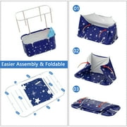 Beuway 47in Large Foldable Bathtub for 2 People, Portable Adults Kid Tubs for Hot Ice Bath,Blue
