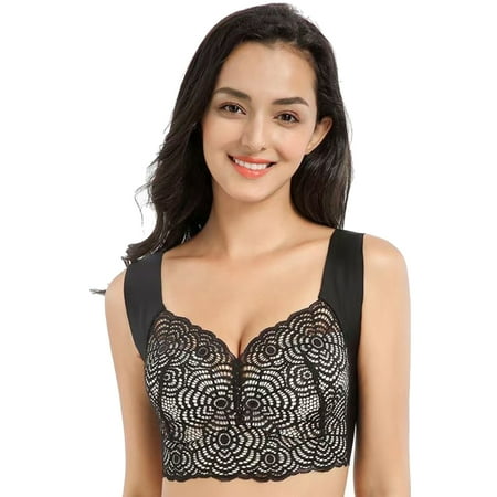 

Bra Sports Bra It s Soft Breathable And Comfortable Party And Banquet Wear XXXL(44/10CD) Transparent Black