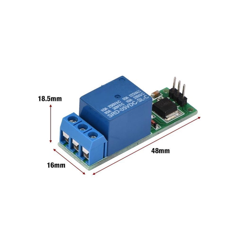 Self-Locking Relay Module 12V 1 Channel Latching Relay Module With ...