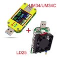 thumbnail image 2 of APP USB 3.0 Type-C DC UM34 UM34C USB Tester Voltmeter Ammeter Voltage Current Meter Battery Charge Measure Cable Detector Tester ,Improved Measurement Accuracy, 2 of 7