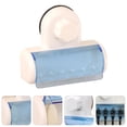 thumbnail image 6 of GOOHOCHY White WallMounted Toothbrush Holder with Cover for Storage Modern Bathroom 5 Brush Slots, 6 of 6