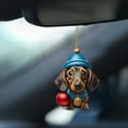 thumbnail image 4 of KCEHTA Dachshund Christmas Ornaments, Dog Ornaments for Christmas Tree, Dachshund Christmas Decor, Cute 2D Acrylic Dachshund Dog Christmas Tree Hanging Ornaments for Home Party, 4 of 6