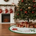 thumbnail image 6 of Hometravel Christmas Tree Skirt Mat, Round Non-Slip Floor Carpet for Xmas Tree, Festive Holiday Decor for Living Room, Bedroom, Seasonal Celebration, 6 of 8