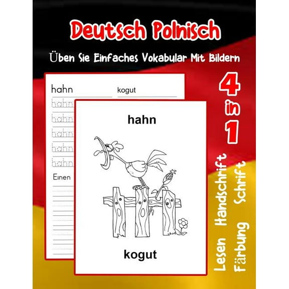 Erweitern Des Deutschen Vokabular Für Anfänger: Deutsch Polnisch Üben Sie Einfaches Vokabular Mit Bildern : Verbessern Deutsch Polnisch basis Tiervokabular a1 a2 b1 b2 c1 c2 Buch für Kinder #19 (Paperback)