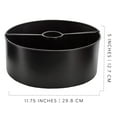 thumbnail image 6 of AuldHome Design Umbrella Planter for Patio Table w/ Umbrella Hole (Black), Enamelware Half-Circle Planter Pots, 6 of 9