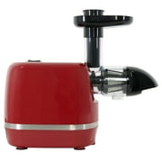 Omega Cold Press 365 Compact Masticating Horizontal Juicer, 150W Low-Speed 3-Stage Auger, in Red (H3000RED)