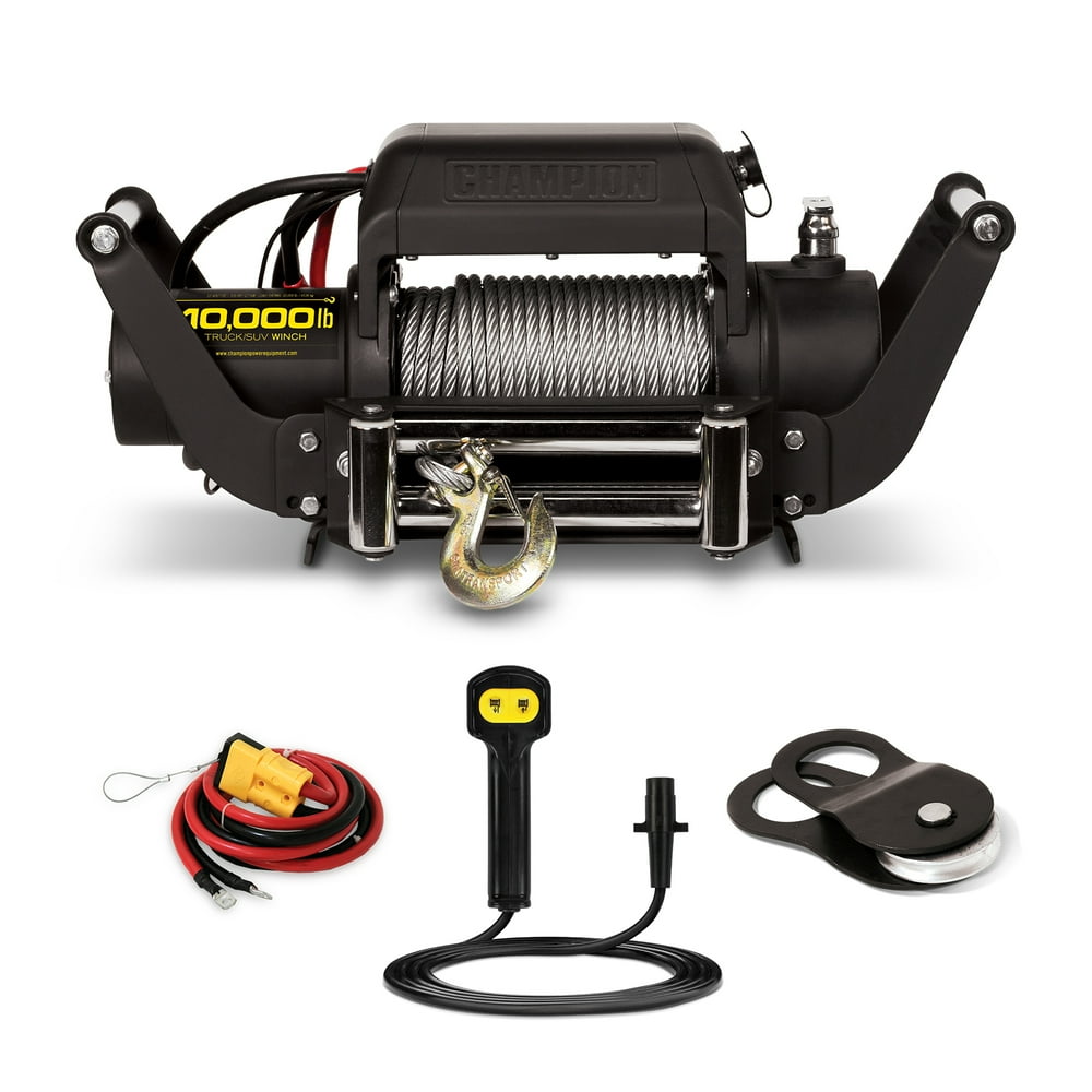 Champion Power Equipment 10,000lb. Truck/SUV Winch Kit with Speed