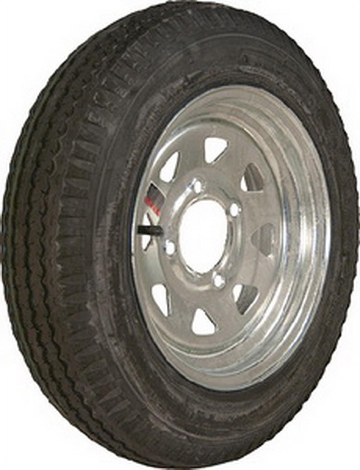 LoadStar 4-hole 12 x4 Solid White Trailer Wheel and Tire 4.80-12 4ply 