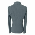 thumbnail image 4 of Sweaters for Women Turtleneck Long Sleeve Solid Ribbed Knitted Pullover Tops Soft Thermal Slim Fit Business Casual Blouses, 4 of 4