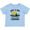 thumbnail image 3 of Inktastic Just a Girl Who Loves Camping Girls Baby T-Shirt, 3 of 5