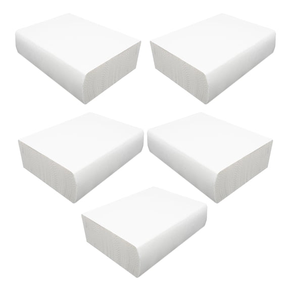 5-Pack Hand Towels Bulk Refill for Bathroom and Kitchen Dispenser, Water Absorbent Napkins, Soft and Paper Towels