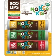 Eco Lips Organic Mongo Kiss Moisturizing Lip Balm Variety 3-Pack