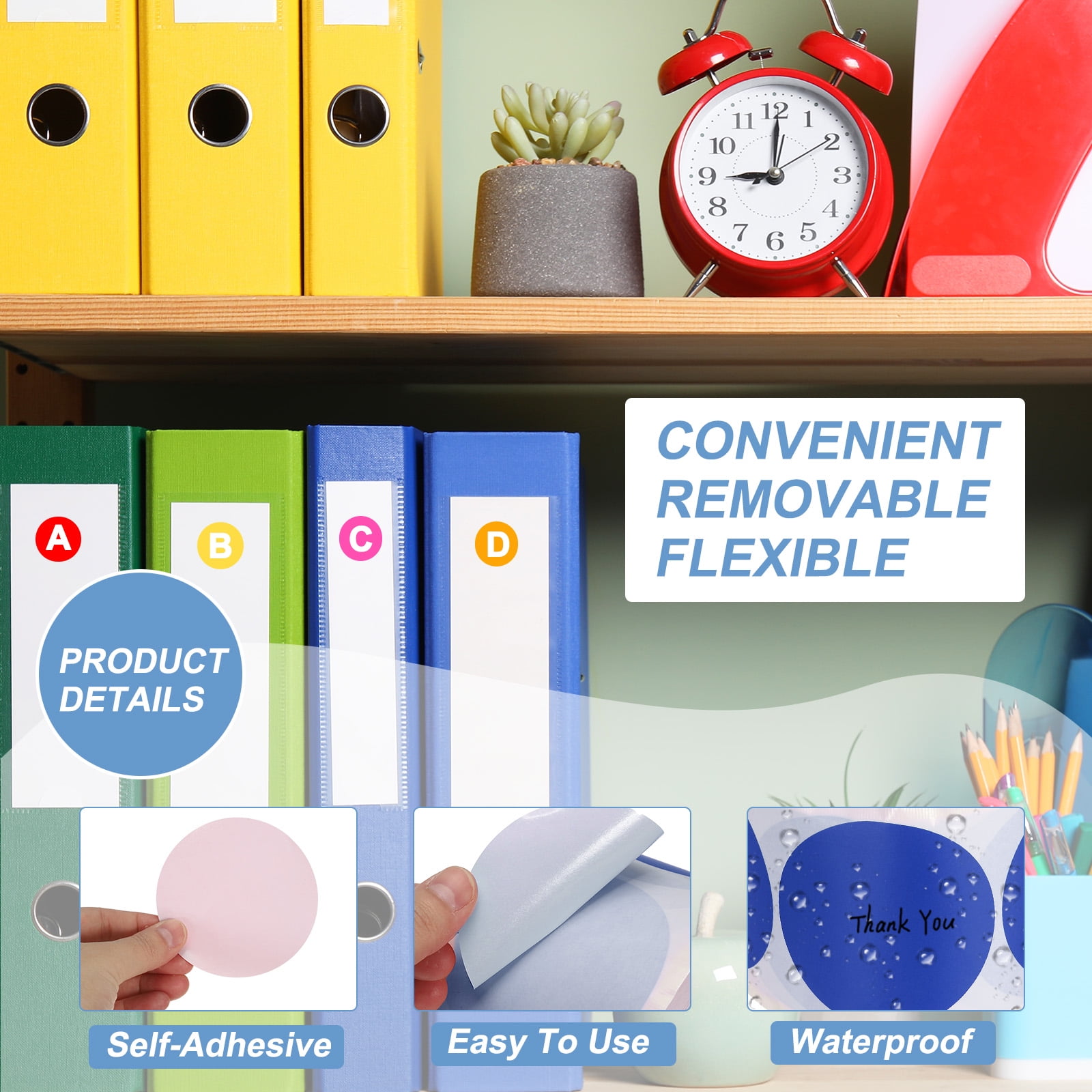 Uxcell Colored Dot Stickers Color Coding Labels Blank Circle Sticker Adhesive Round Price Stickers Dark Blue 3 in
