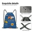thumbnail image 4 of Fotbe Construction Vehicles Pattern Drawstring Backpack, Gym Bag, Lightweight Backpack, Water-Resistant Bag Travel Sports Backpack, Fitness Bag, Yoga Bag-Small, 4 of 6