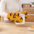 thumbnail image 4 of DouZhe Oven Mitts and Pot Holders Sets, Happy Halloween Pumpkin Face Prints Non-Slip Heat Resistant Kitchen Oven Silicone Glove, 4 of 7