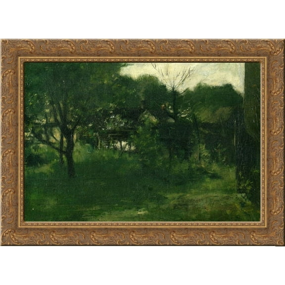 Avondale Ohio 24x18 Gold Ornate Wood Framed Canvas Art by John Henry Twachtman