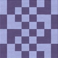 thumbnail image 1 of Ahgly Company Machine Washable Indoor Square Transitional Purple Mimosa Purple Area Rugs, 6' Square, 1 of 7