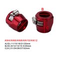 thumbnail image 4 of Abrazadera de tubo de combustible reacondicionada para radiador de automóvil abrazadera de manguera an4 an6an8an10an12, 4 of 5