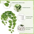 thumbnail image 6 of Dienrx 50Cm Artificial Pothos Hanging Plant with White Ceramic Pot, Realistic Indoor Greenery for Home Decor, Desk, Shelf, Bathroom, and Office Decoration, Easy to Assemble, 6 of 7