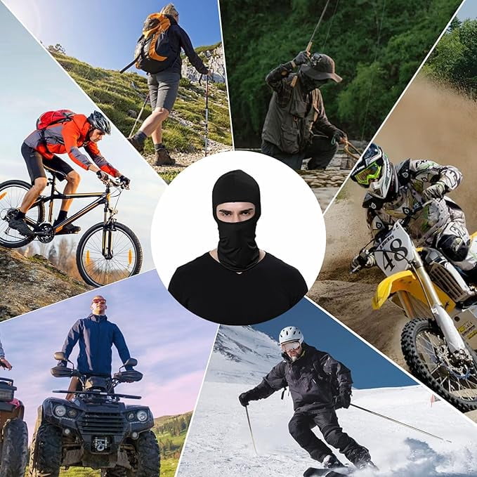 Balaclava Ski Mask Full Face Windproof Mask Sun UV Protection Scarf for Men and Women Outdoor Sports Cycling
