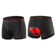 thumbnail image 3 of Ropa interior de compresión para ciclismo, de secado rápido, transpirable, con acolchado 3D, para ciclismo, color rojo, 3 of 12